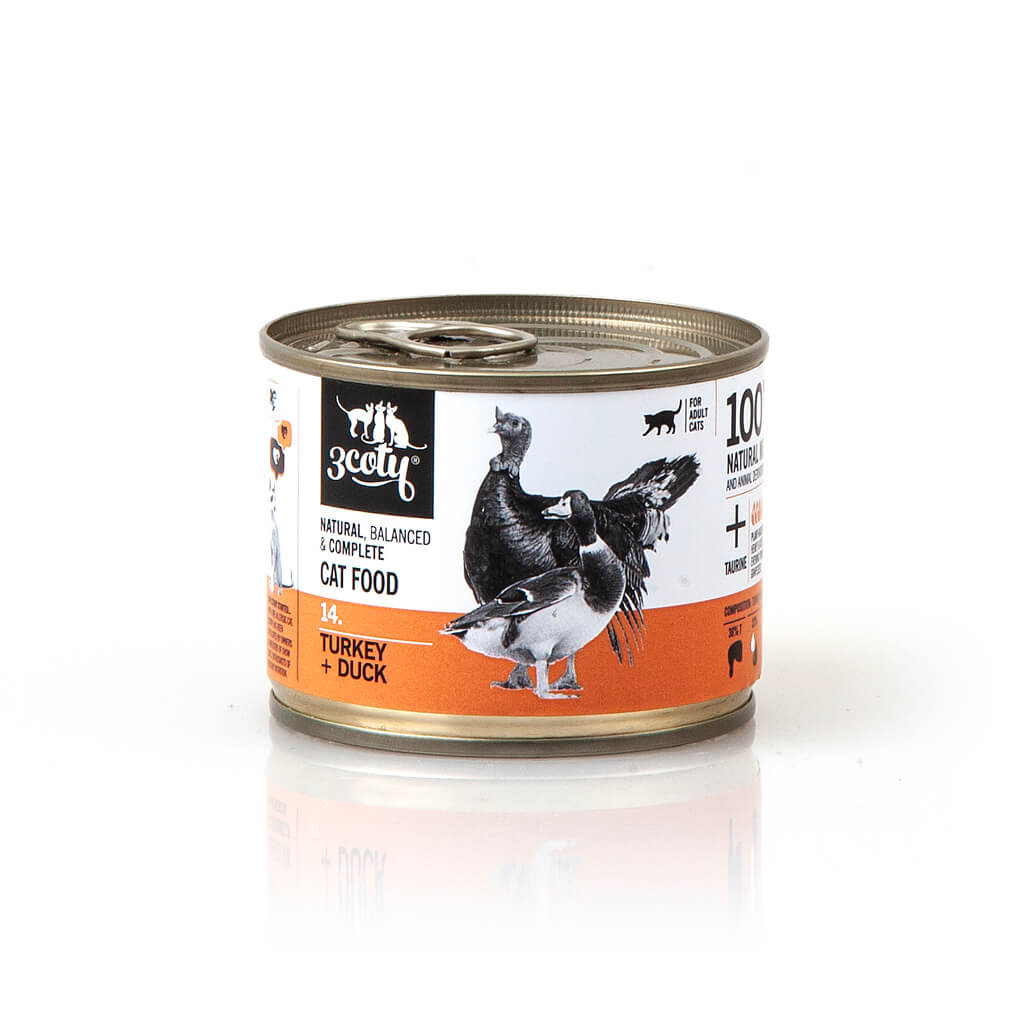 3coty 14. TURKEY and DUCK Cat Food
