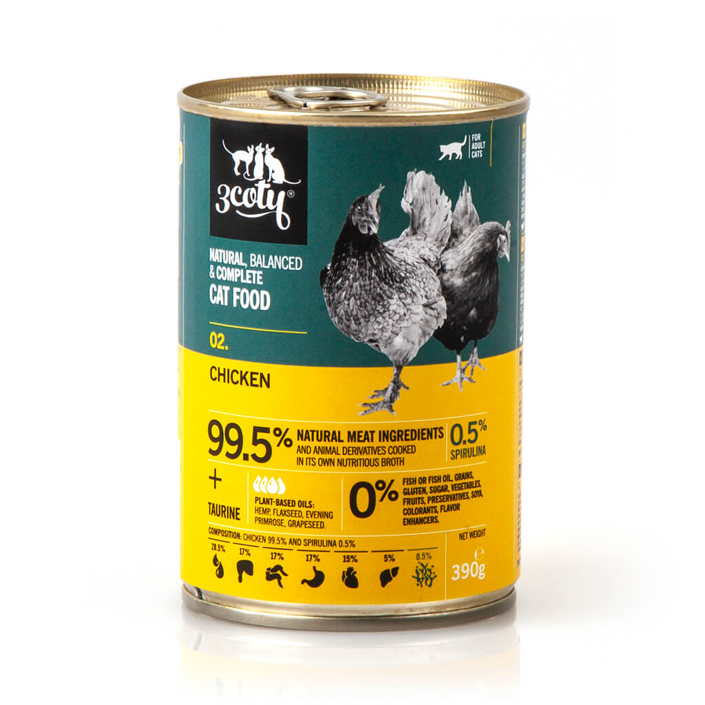 3coty 02. CHICKEN with Spirulina cat food
